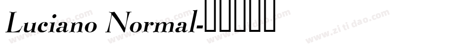 Luciano Normal字体转换